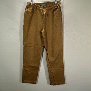 Lauren Jeans Company Ralph Lauren Womens 8 Brown Cotton  Straight Leg Pockets